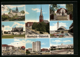 AK Meerbusch-Büderich, Dyckhof, Bethlehems-Kirche, Christus-Kirche, Hochhaus Weissenberger Weg  - Meerbusch