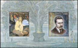 Latvia 2016. 150 Years Of The Birth Of Jaņis Rozentāls (MNH OG) Souvenir Sheet - Lettland