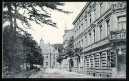 AK Stolberg /Rhld., Rathausstrasse M. Amtsgericht  - Stolberg