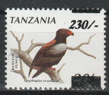 Tanzania  2001  Surcharge,Bird,Eagle  MNH - Águilas & Aves De Presa