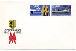 63187 - DDR - 1986 - 40&50Pfg Fruehjahrsmesse GASoU, Ungebraucht - Umschläge - Ungebraucht