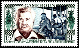 Cameroon 1954 75th Birthday Of Dr Jamot Lightly Mounted Mint. - Neufs