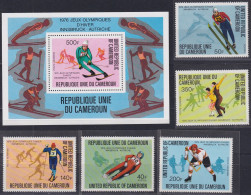 F-EX46805 CAMEROUN CAMEROON MNH 1976 INNSBRUCK WINTER OLYMPIC GAMES SKITING.  - Wintersport (Sonstige)