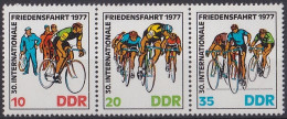 F-EX47616 GERMANY DDR MNH 1977 PEACE RACE 30th ANNIV BICYCLE CYCLE RACE - Cycling