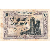 France, 50 Centimes, 1926-01-01, 1,697,749, Reims, TTB - Cámara De Comercio