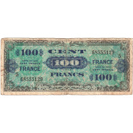 France, 100 Francs, Drapeau/France, 1944, 68555129, TTB+, Fayette:VF25.5 - 1944 Vlag/Frankrijk
