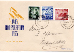 63200 - DDR - 1955 - Bodenreform Satz A OrtsFDC Trebsen - Storia Postale