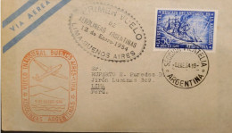 MI) 1954, ARGENTINA, INAUGURA FLIGHT, FROM BUENOS AIRES TO LIMA - PERU, RESCUE OF THE CORVETTE ATLANTIC BY THE GULETA UR - Used Stamps