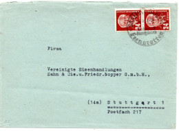 63214 - DDR - 1951 - 2@24Pfg Pieck A Bf SAALFELD - FEENGROTTEN ... -> Westdeutschland - Covers & Documents