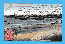 387 URUGUAY MONTEVIDEO PLAYA RAMIREZ PANORAMIC VIEW POSTAL POSTCARD - Uruguay