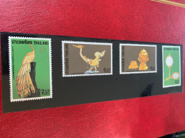 Thailand Stamp MNH 1987 Buddha Thaipex Birds Mirror - Cycling