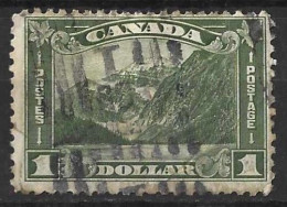 CANADA...KING GEORGE V...(1910-36.)..." 1930.."....$1....SG303.....(CAT.VAL.£40..)..HEAVY CANCEL.....USED... - Usati