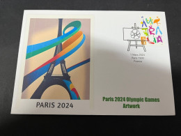 16-3-2024 (3 Y 14) Paris Olympic Games 2024 - 2 (of 12 Covers Series) (2 Covers) - Estate 2024 : Parigi