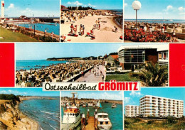 73924846 Groemitz_Ostseebad Teilansichten Strandleben Freibad Kuestenpanorama Ha - Groemitz