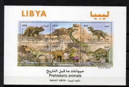 Libya - 2013 - Prehistoric Animals - Dinosaur - Minisheet - Libia