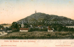 73777922 Collm Oschatz Ortsansicht Mit Kirche Und Collmberg Handkolorierte Kuens - Oschatz