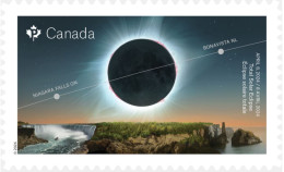 2024 Canada Niagara Falls Solar Eclipse Single Stamp From Booklet MNH - Sellos (solo)