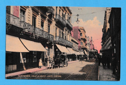 400 URUGUAY MONTEVIDEO  25 DE MAYO HOTEL CENTRAL CARRIAGE POSTCARD - Uruguay