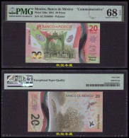 Mexico 20 Pesos (2021), Commemorative, Polymer, Lucky Number 888, PMG68 - Mexico