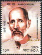 INDIA 2024 125th Birth Anniversary Ram Chandra,Meditation,Yoga,World Peace ,1v Stamp, MNH (**) Inde Indien - Ongebruikt