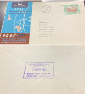 D)1957, SUDAN, LETTER CIRCULATED TO SOUTH AFRICA, AIR MAIL, FIRST FLIGHT BETWEEN LONDON AND JOHANNESBURG IN ASSOCIATION - Soudan (1954-...)