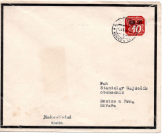 63290 - Deutsches Reich / Böhmen Und Mähren - 1940 - 10h GD-DT EF A DrucksOrtsBf ROSICE - Covers & Documents