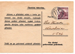 63301 - Deutsches Reich / Böhmen Und Mähren - 1941 - 60h Kuttenberg EF A DrucksKte BRANDEIS -> - Storia Postale