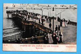 408  URUGUAY MONTEVIDEO Puente Baños Bathdroom Fotog. Strobach CIRCULATED   POSTCARD - Uruguay