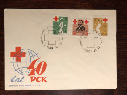 POLAND FDC COVER 1959 YEAR RED CROSS DUNANT HEALTH MEDICINE STAMPS - FDC