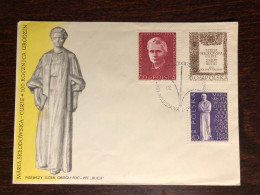 POLAND FDC COVER 1967 YEAR CURIE RADIATION  HEALTH MEDICINE STAMPS - FDC
