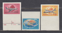 USSR 1958 - Avions(1), Mi-Nr. 2106/08B, MNH** - Unused Stamps