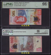 Mexico 100 Pesos (2021), Polymer, Lucky Number 888, PMG66-69 - Messico