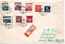 63331 - Deutsches Reich / Böhmen Und Mähren - 1939 - 1K Aufdruck MiF A R-Bf PRAHA -> REICHENBERG - Lettres & Documents