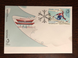 POLAND FDC COVER 2018 YEAR PARALYMPIC DISABLED SPORTS HEALTH MEDICINE STAMPS - FDC