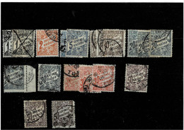 TUNISIA ,"Segnatasse" ,19 Pezzi Usati ,qualita Buona - Timbres-taxe