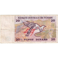 Billet, Tunisie, 20 Dinars, 1992-11-07, KM:88, TB+ - Tunesien