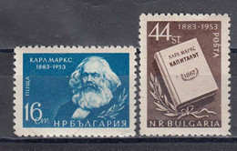 Bulgaria 1953 - Karl Marx, Mi-Nr. 853/54, MNH** - Ongebruikt