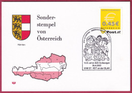 Österreich MNr. 2402 Sonderstempel 25. 4. 2003, 1000 Jahre Stift St. Georgen - St. Veit An Der Glan - Lettres & Documents