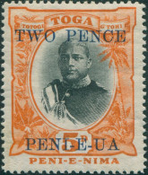 Tonga 1923 SG64 2d On 5d King George II MNG - Tonga (1970-...)