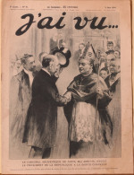 Revue Hebdomadaire "J'ai Vu" N° 81 Du 3 Juin 1916 - Grande Guerre: Le Cardinal Mgr Amette Reçoit Le Président - 1900 - 1949