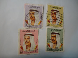 KUWAIT   USED  4 STAMPS SULTAN  500FILS - Kuwait