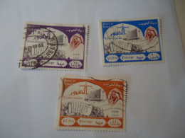 KUWAIT  USED   3 STAMPS  CONSTITUTION 1965   WITH POSTMARK - Kuwait