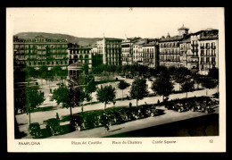 ESPAGNE - PAMPLONA - PLAZA DEL CASTILLO - AUTOMOBILES - Navarra (Pamplona)