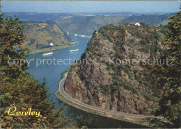 72269457 Loreley Lorelei Rheinpartie Mit Felsen Blick Loreley - Loreley