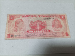 Billete Honduras, 1 Lempira, Año 1974 - Honduras