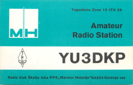 QSL Card Yugoslavia Amateur Radio Station YU3DKP 1983 YO3CD - Amateurfunk