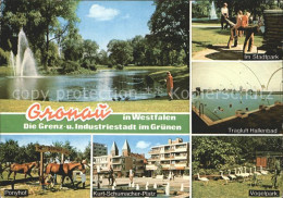 72266468 Gronau Westfalen Stadtpark Tragluft Hallenbad Vogelpark Kurt-Schumacher - Gronau