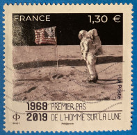 France 2019 : Espace, Cinquentenaire Du 1er Pas De L'Homme Sur La Lune N°5340 Oblitéré - Usati