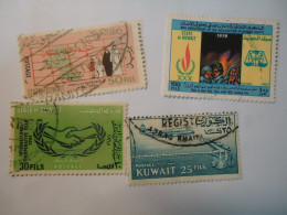 KUWAIT  USED  4  STAMPS   ANNIVERSARIES - Kuwait