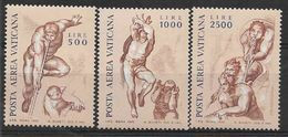 1976 VATICAN PA 60-62** Michel-Ange - Posta Aerea